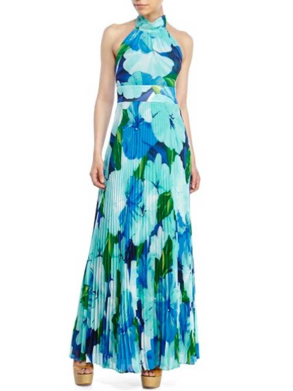 Eliza J Floral Halter Maxi Dress
